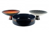 THREE ROCHE BOBOIS CERAMIC PED
