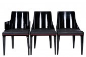 THREE ROCHE BOBOIS DINING CHAI