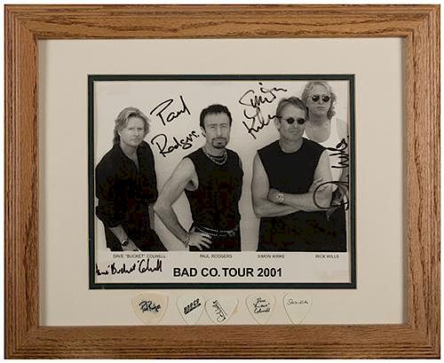 THREE ROCK-BAND PHOTOGRAPHS IN