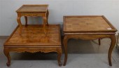 THREE ROCOCO STYLE PARQUETRY O