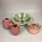 THREE ROOKWOOD ART POTTERY VAS