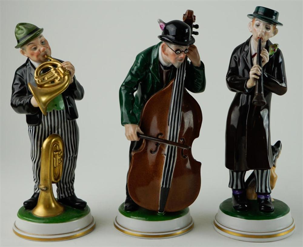 THREE ROSENTHAL PORCELAIN STREET