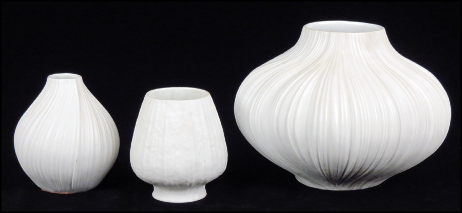 THREE ROSENTHAL PORCELAIN STUDIO