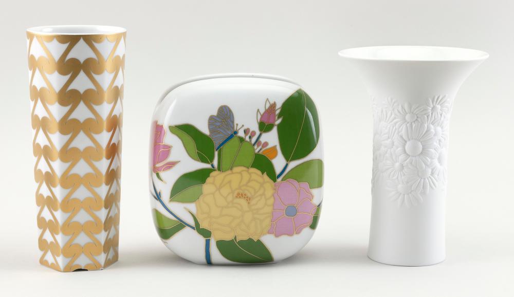 THREE ROSENTHAL PORCELAIN
