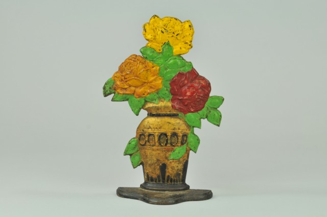 THREE ROSES WEDGE DOORSTOP BOOK