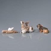 THREE ROYAL COPENHAGEN ANIMAL