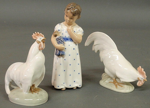 Three Royal Copenhagen figures-
