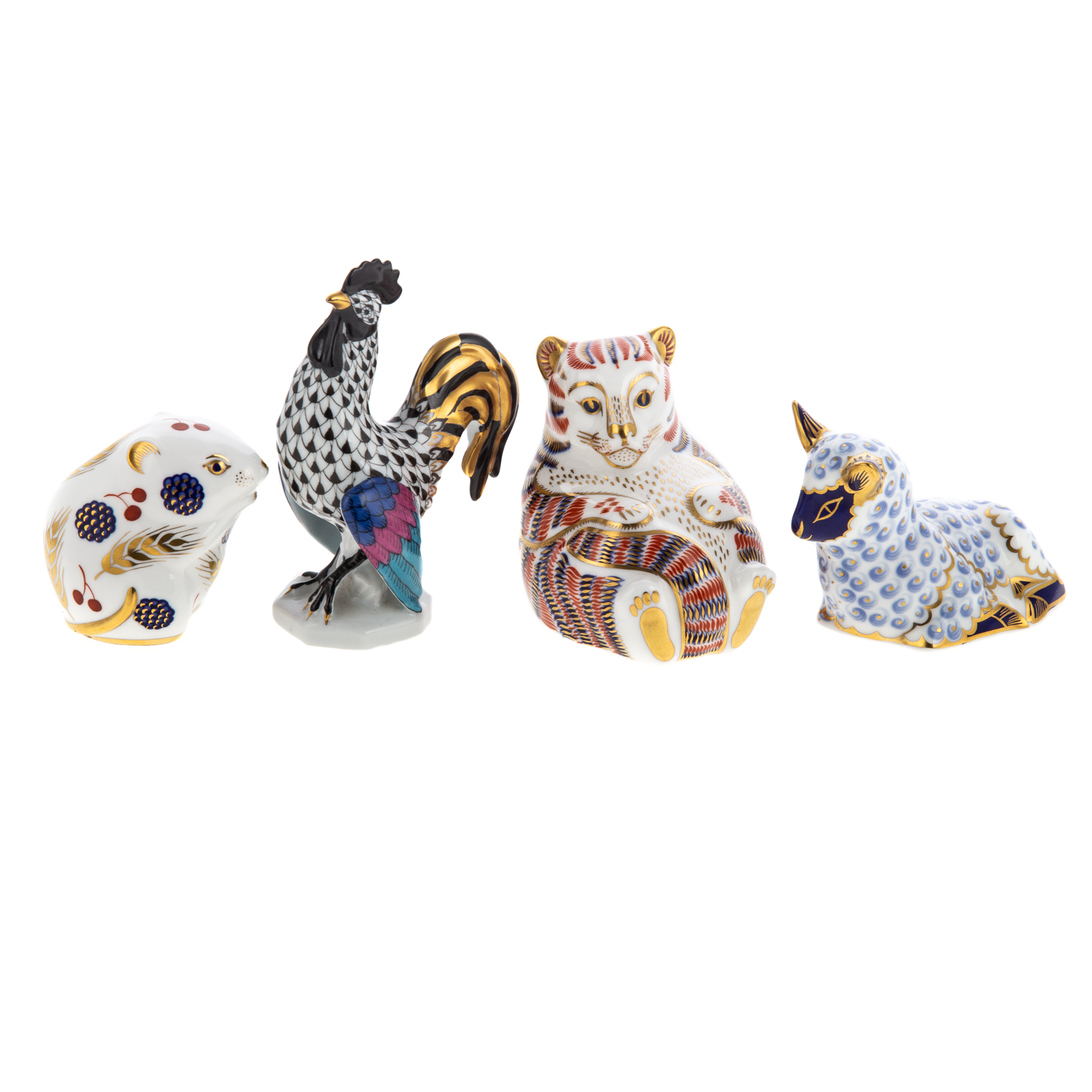 THREE ROYAL CROWN DERBY ANIMALS &