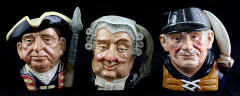 THREE ROYAL DOULTON CHARACTER