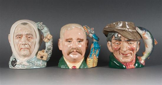 Three Royal Doulton china character