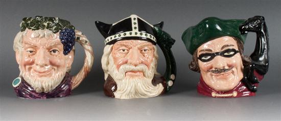 Three Royal Doulton china character