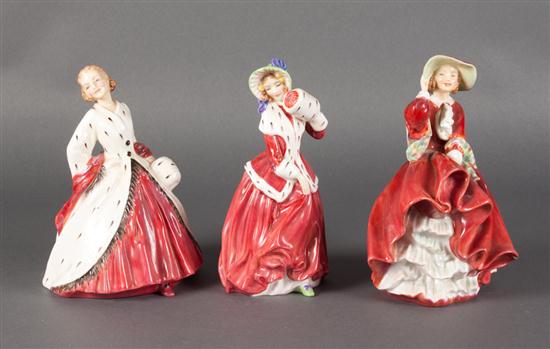 Three Royal Doulton china figures