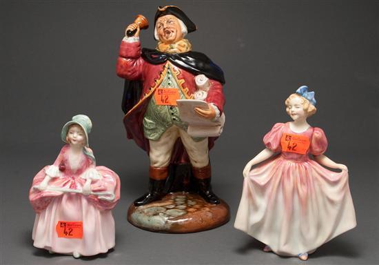 Three Royal Doulton china figures