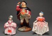 Three Royal Doulton china figu
