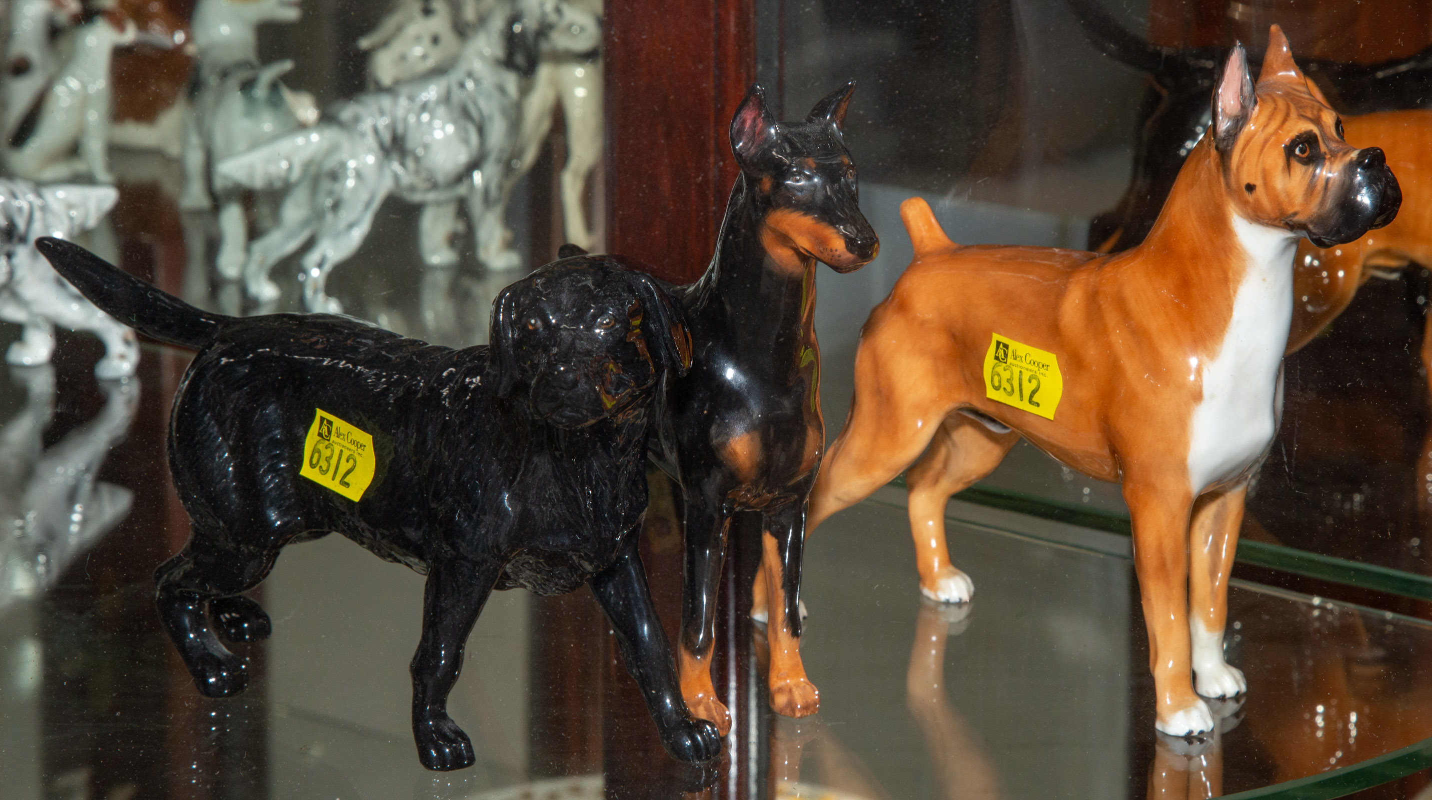 THREE ROYAL DOULTON DOG FIGURES