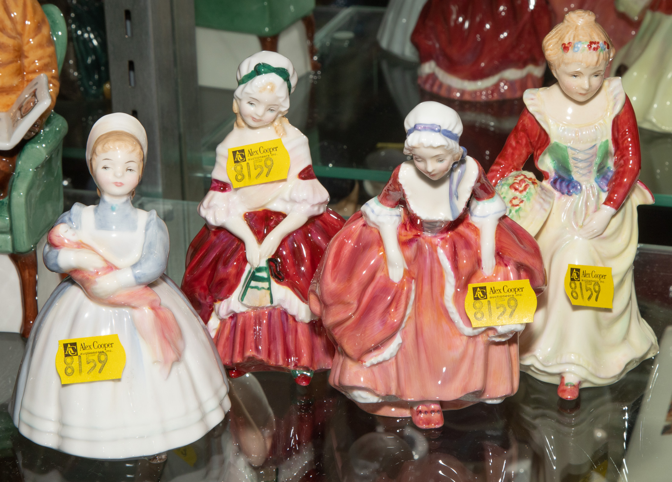 THREE ROYAL DOULTON FIGURES & A