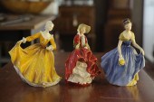 THREE ROYAL DOULTON FIGURES.