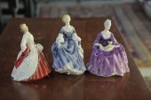 THREE ROYAL DOULTON FIGURES.