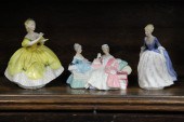 THREE ROYAL DOULTON FIGURES.