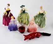 Three Royal Doulton figures, F