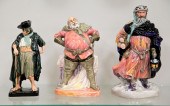 THREE ROYAL DOULTON FIGURINES.