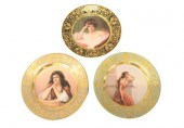 THREE ROYAL VIENNA PORCELAIN C
