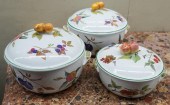 THREE ROYAL WORCESTER EVESHAM