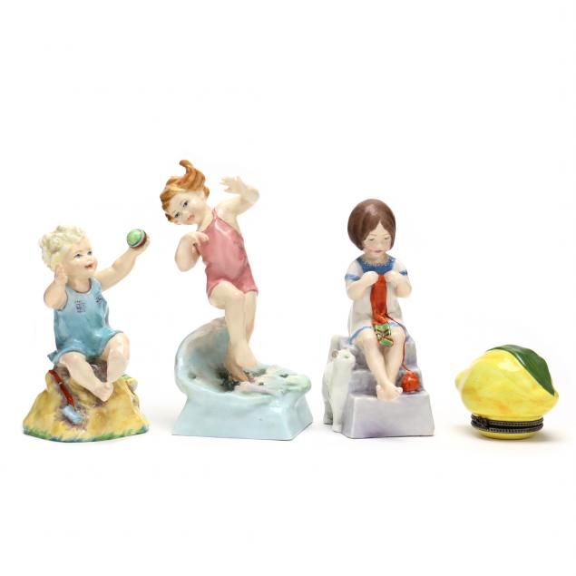 THREE ROYAL WORCESTER FIGURINES