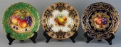 THREE ROYAL WORCESTER SIGNED '