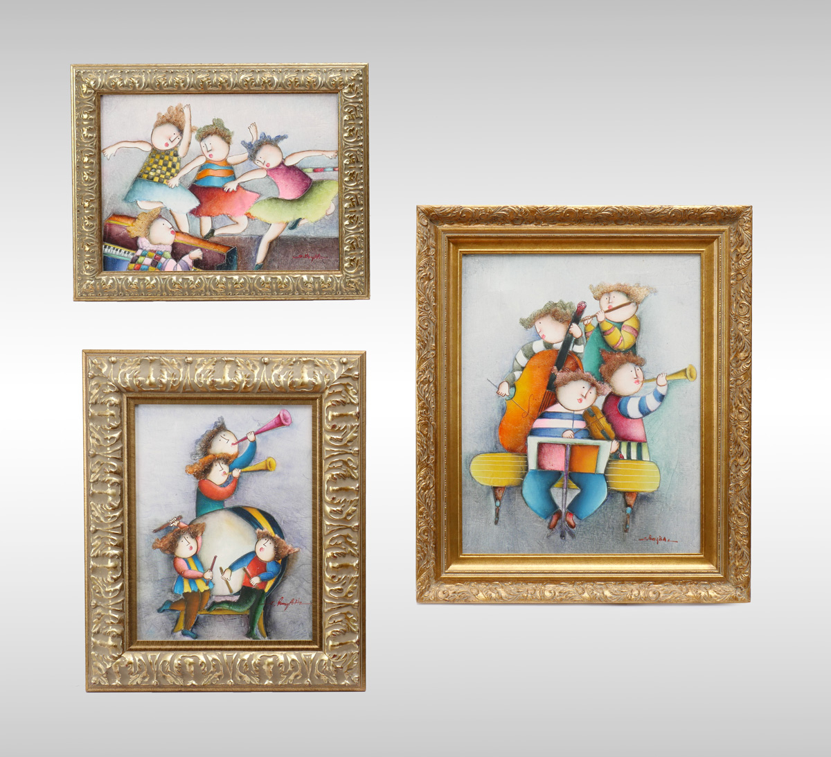 THREE ROYBAL PAINTINGS: 1) The
