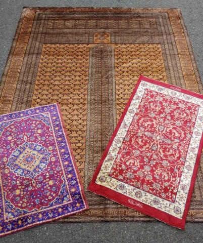 THREE RUGS, BELGIUM, CIRCA