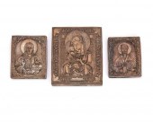 THREE RUSSIAN AND POLISH SILVE