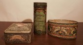 THREE RUSSIAN ART NOUVEAU TINS