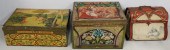 THREE RUSSIAN ART NOUVEAU TINS