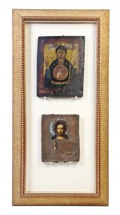 Three Russian Icons comprising