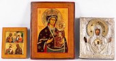 THREE RUSSIAN ICONSThree Russi