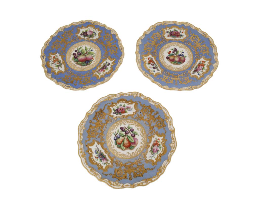 THREE RUSSIAN IMPERIAL PORCELAIN
