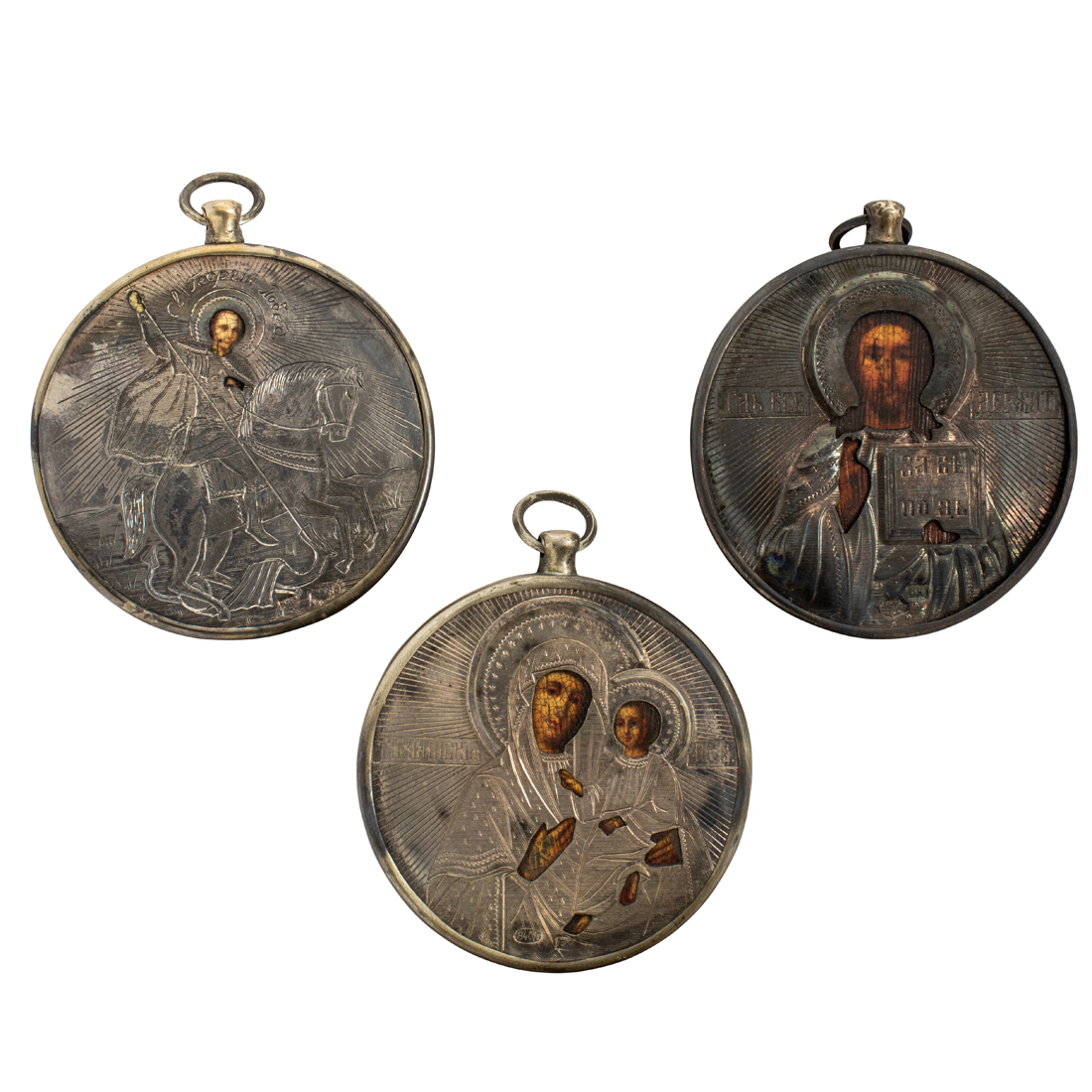 THREE RUSSIAN MINIATURE Three