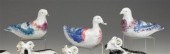 Three Russian porcelain bird-f