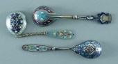 Three Russian silver spoons: s