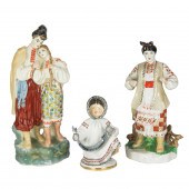 THREE RUSSIAN SOVIET PORCELAIN