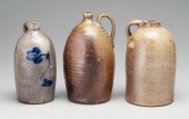 Three salt glazed stoneware ju