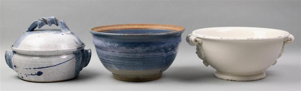 THREE SALT-GLAZED WARESTHREE