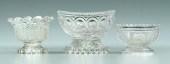 Three Sandwich glass salts, cl