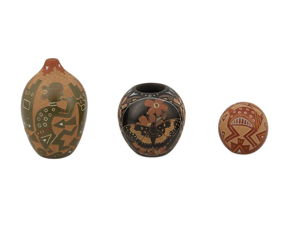THREE SANTA CLARA PUEBLO