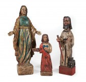 THREE SANTOS FIGURESThree Sant