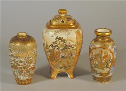 Three Satsuma miniature