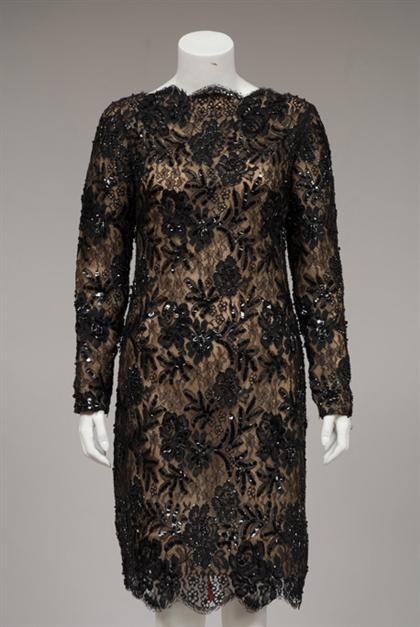 Three Scaasi Boutique black dresses