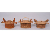 THREE SCANDANAVIAN PANTRY BOXE