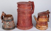 THREE SCANDINAVIAN PAINTED ALE